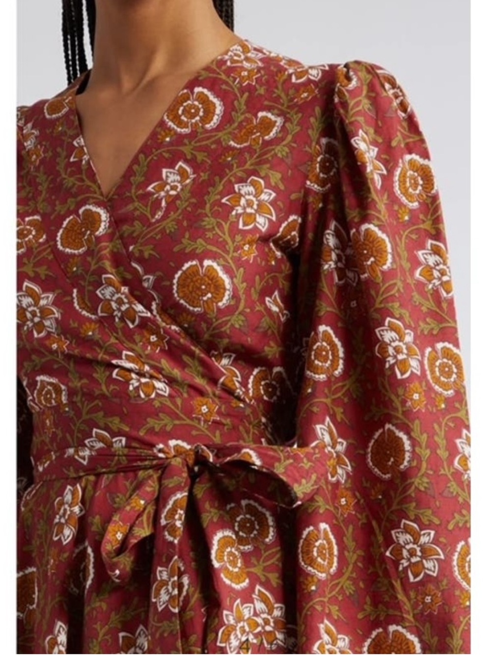 Mille Resort Wear Nan Wrap Mini Dress in Cinnabar New! Size S - Picture 4 of 14